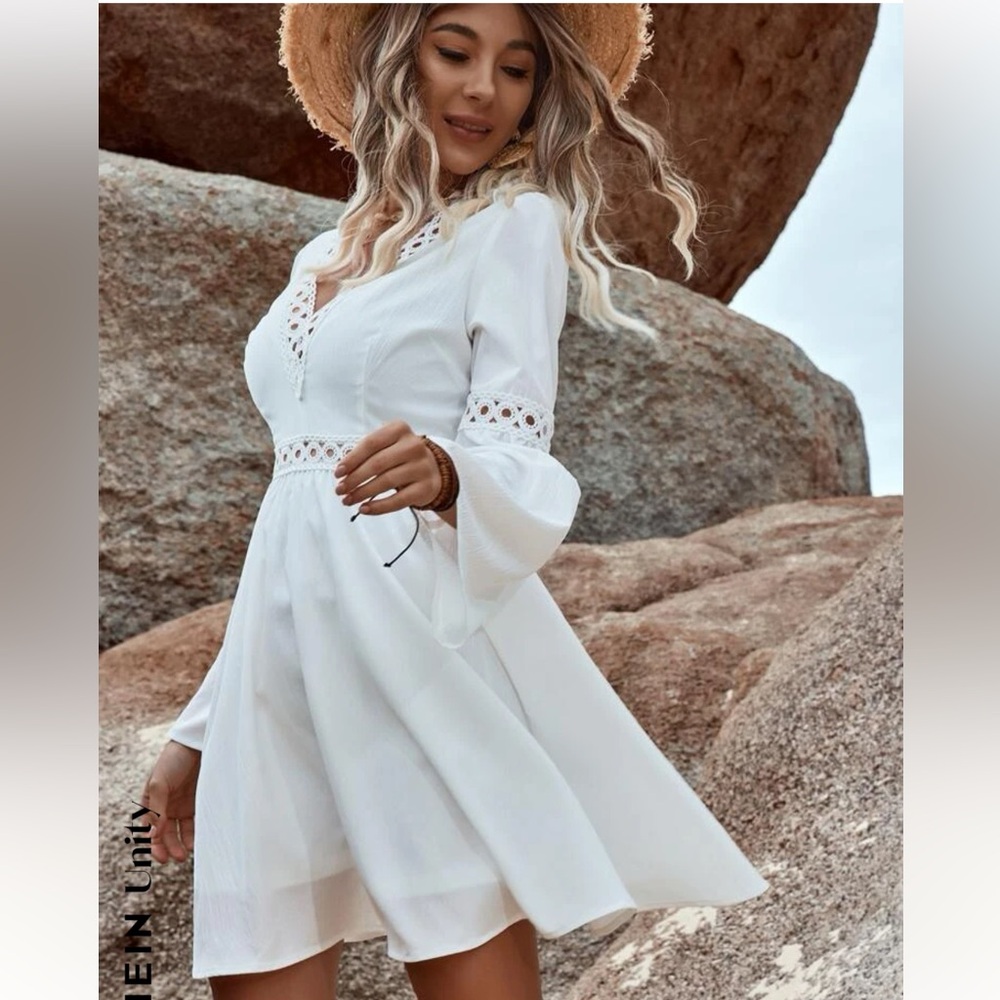 Eyelet Embroidery Dress